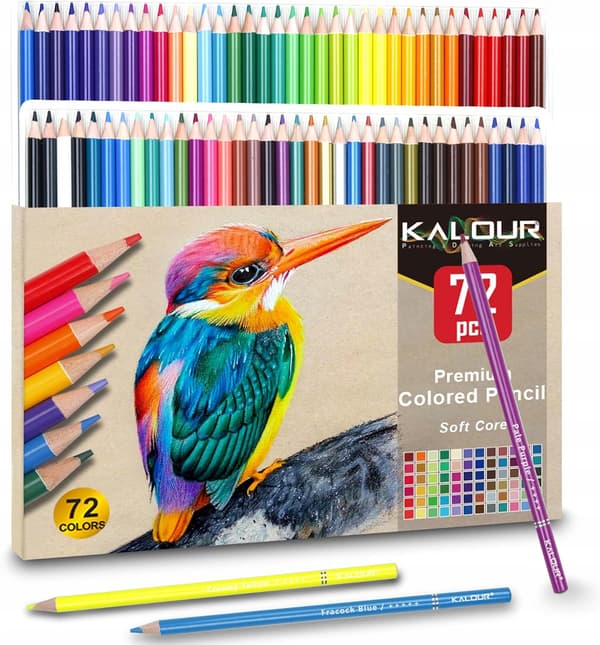 Kalour 72 Professionella Färgpennor Ritset