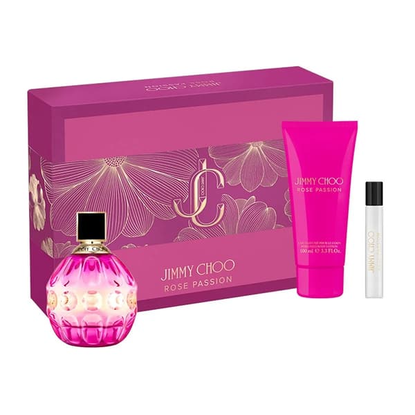 SET Jimmy Choo Rose Passion EDP 100 ml+BL 100 ml+EDP 7,5 ml