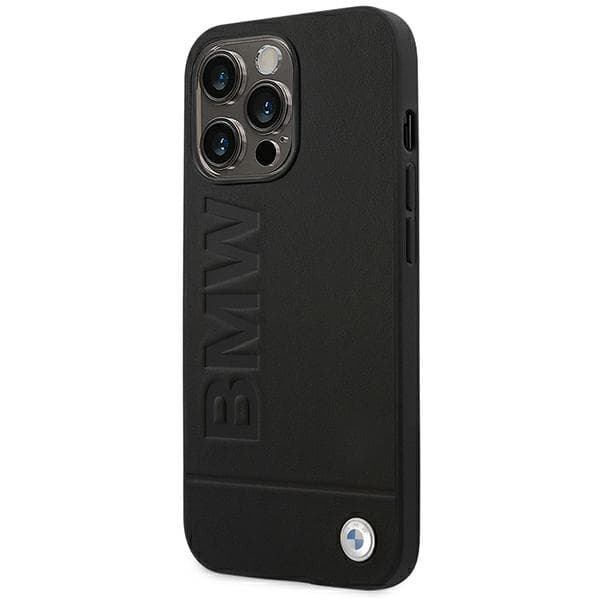 BMW BMHCP14LSLLBK iPhone 14 Pro 6.1 Etui Sort Læder Stempel