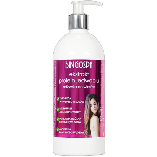 BINGOSPA silkeproteinextrakt hårbalsam 500 ml