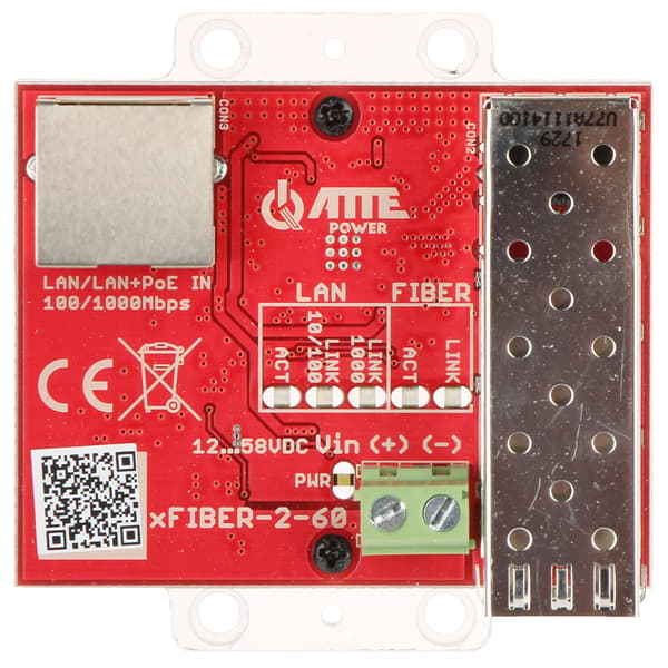 MEDIECONVERTER XFIBER-2-60 SFP ATTE