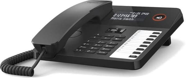 GIGASET Desk 600 Telefon med ledning Sort