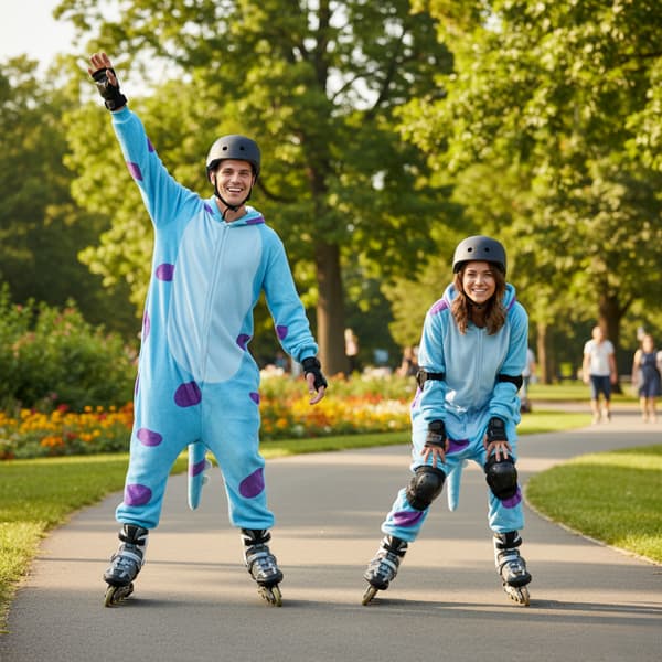 Sulley Monster Onesie-kostume - Stor