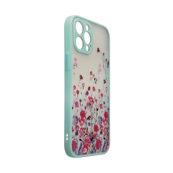 Designfodral iPhone 12 Pro Blommigt Ljusgrönt Skal