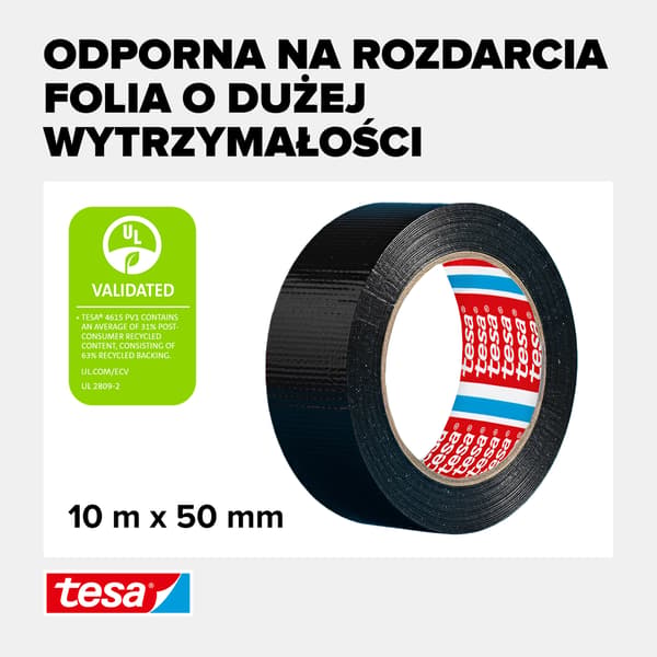 032898 TESA XP UNIVERSAL SVART 10M:50MM
