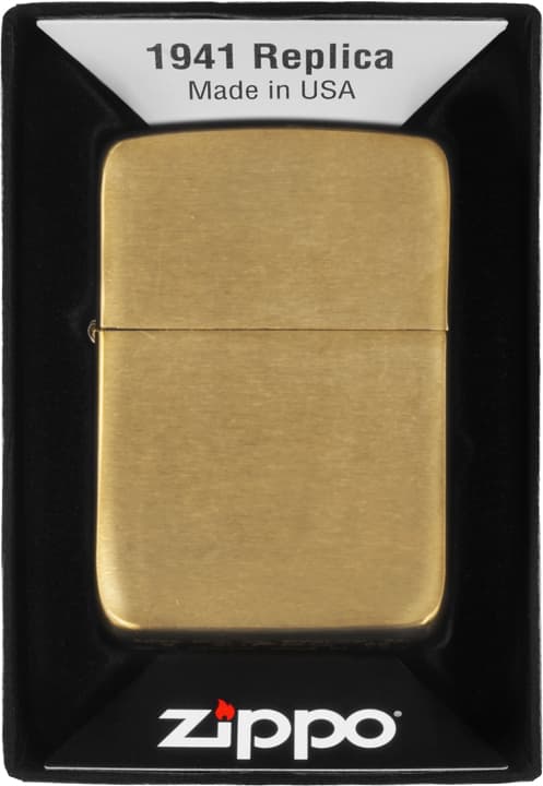 Zippo-sytyttimen replika harjattu messinki 60001170