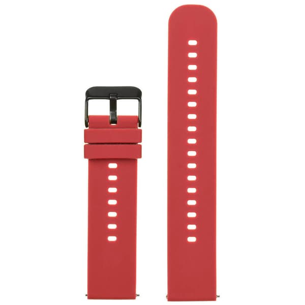 Gummirem til U27 ur - rød/sort - 22mm