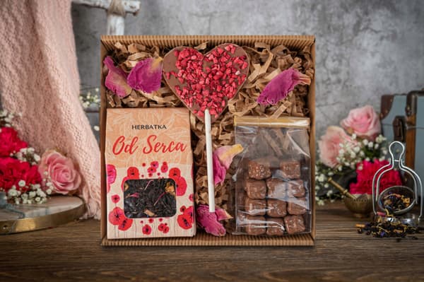 Gaveæske til Kvindernes Dag Valentinsdag te chokolade slik boks