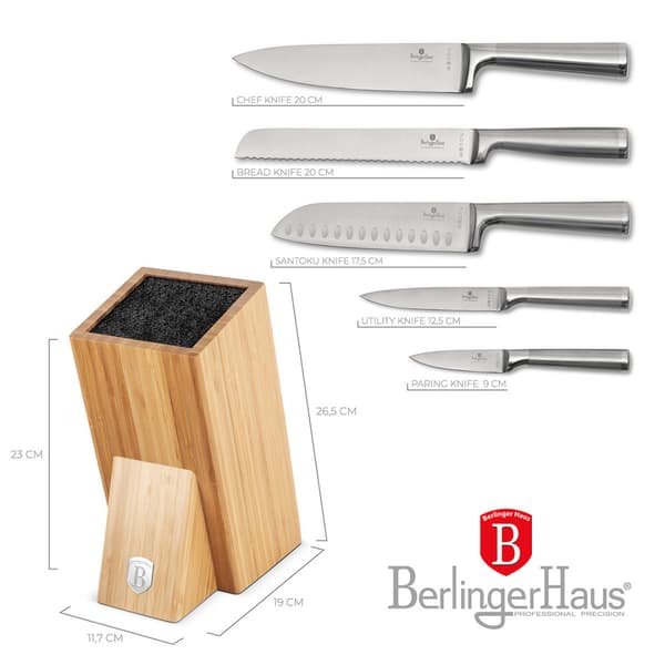 BERLINGER HAUS BH-2805 KNIVSET I BAMBUBLOCK