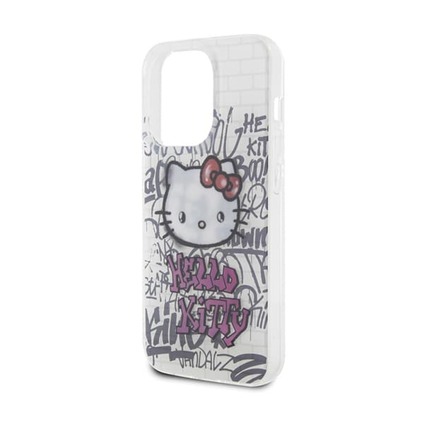 Hello Kitty IML Kitty On Bricks Graffiti - iPhone 15 Pro Max-skal (vitt)