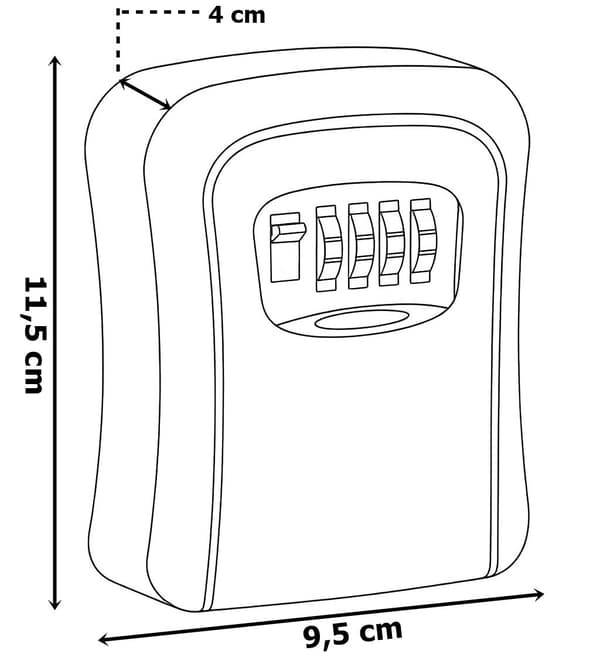 ELMIRA nyckelskåp med kod