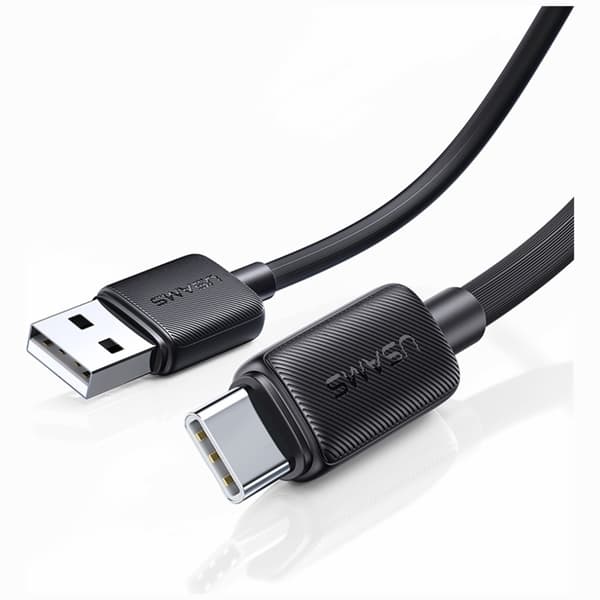 USAMS KY-serien US-SJ693 3A USB-C til USB-A-kabel 2m hvid