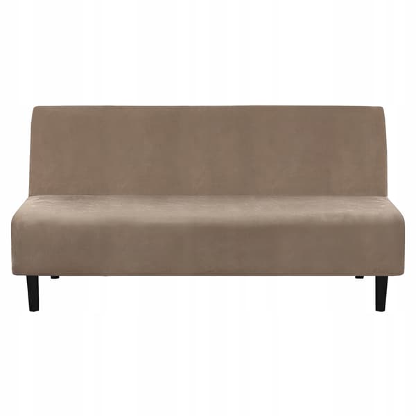ÖVERDRAG FÖR SOFFSÄNG SOFFA SÄNG ELASTISK VELLOUR TESS BEIGE
