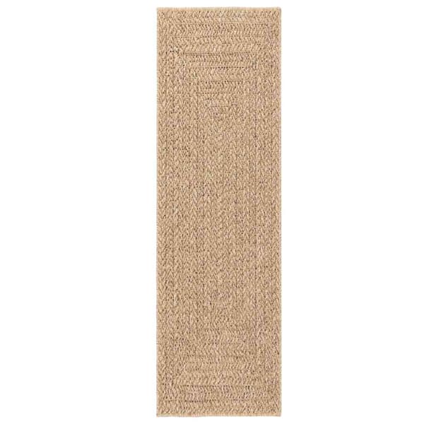 vidaXL ZIZUR tæppe, 80x250 cm, jutestil