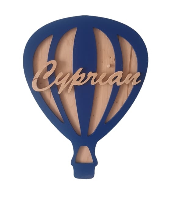 Ballon-natlampe med navn