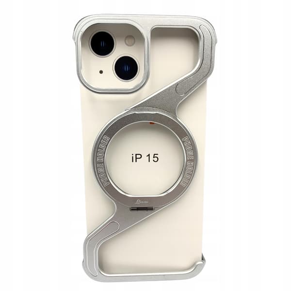 iPhone 15 Pansar Metall Skal MagSafe Titanium Hållare