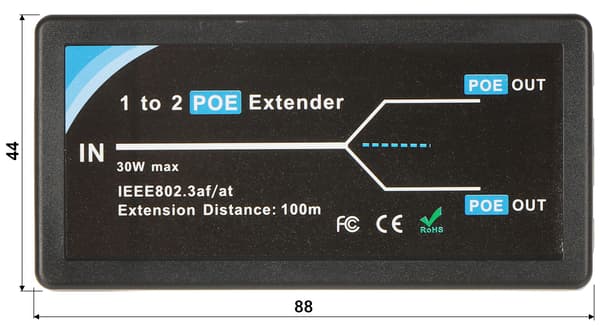 POE-SWITCH/FÖRLÄNGARE PFT1320 3-PORTARS