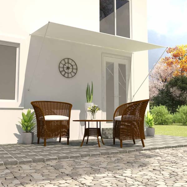 vidaXL Rullmarkis 300 x 150 cm krämfärgad