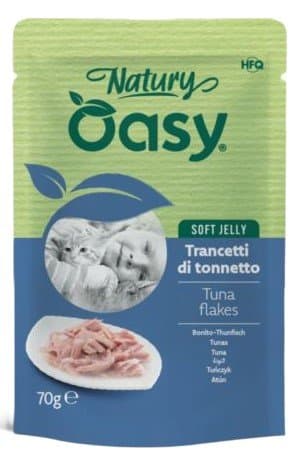 Oasy | Natury | Vådfoder til katte - 70g pose - Tun 70g