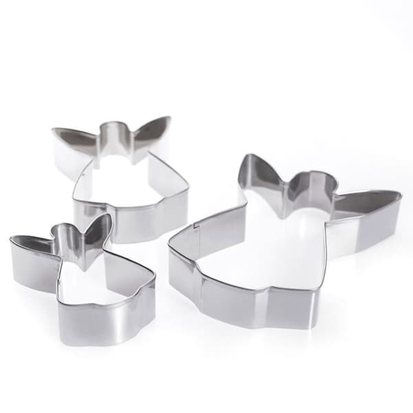 Stålkakutstickare ängel 12 cm 3 st