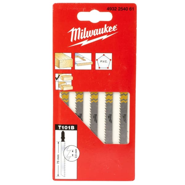 Milwaukee sågblad 75/2,5 mm 1 förpackning = 5 st.