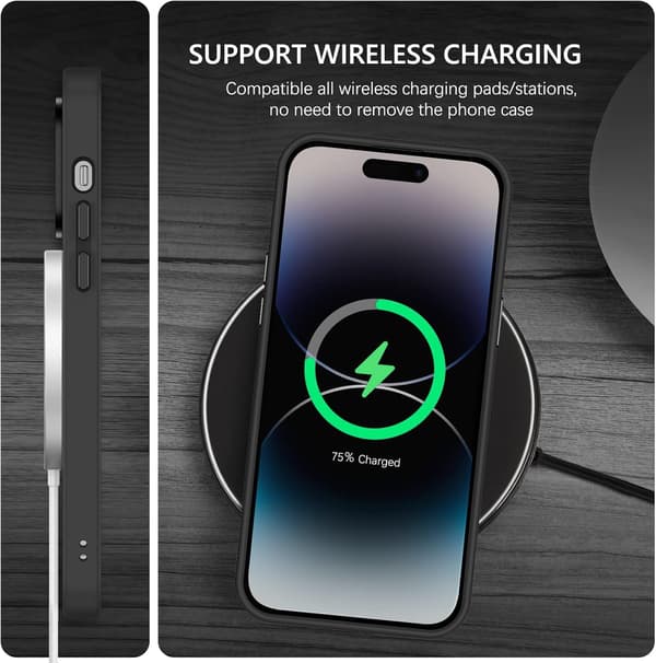 APPLE IPHONE 14 PRO SILIKONSKAL LILA HALVKLAR BAKSIDA MAGSAFE