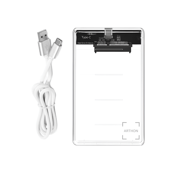 2,5 tums USB Typ C 3.1 SATA SSD HDD-diskhölje