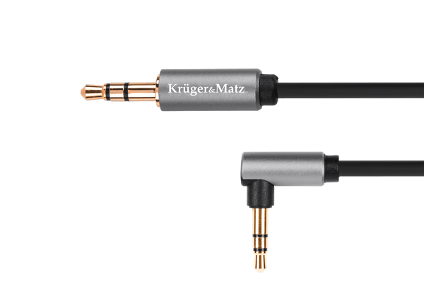 Kruger ja Matz Jack 3,5mm 1,8m kulmikas kaapeli