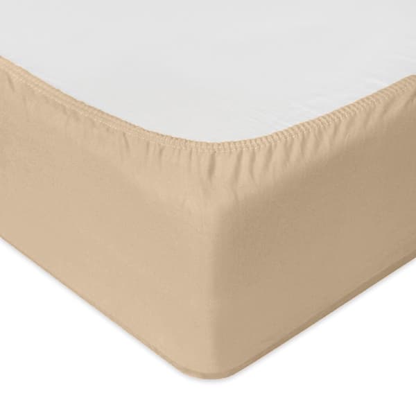 Jersey-stræklagen 70x140x10 PREMIUM Beige