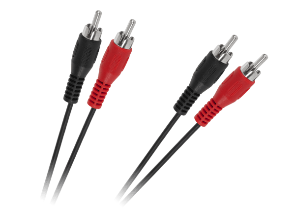 Kabel 2 x RCA til 2 x RCA 5 m standard