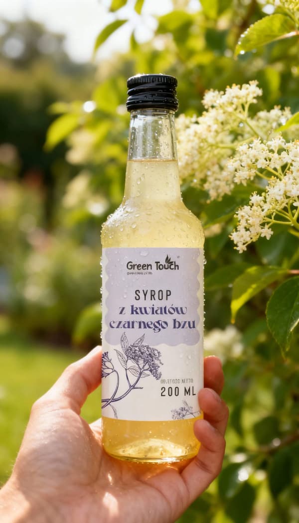 Fløderblomssirup 200 ml naturlig uden farvestoffer og konserveringsmidler