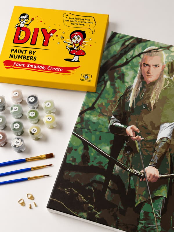 Målning med siffror Legolas Sagan om ringen 40x50cm