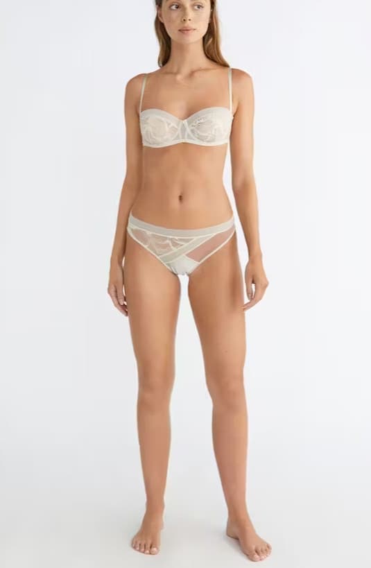 Calvin Klein dam beige spetsnäsor S