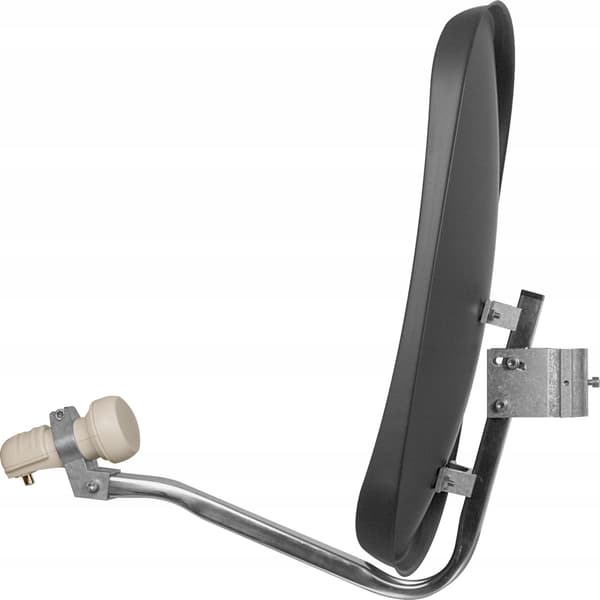 AlumSat Single Digidish Antenn45cmGrafit TechniSat