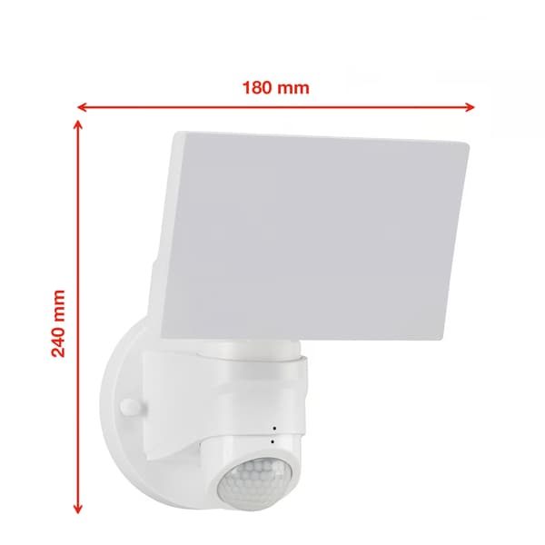 16W LED-strålkastare Utomhuslampa med skymningssensor NEUTRAL
