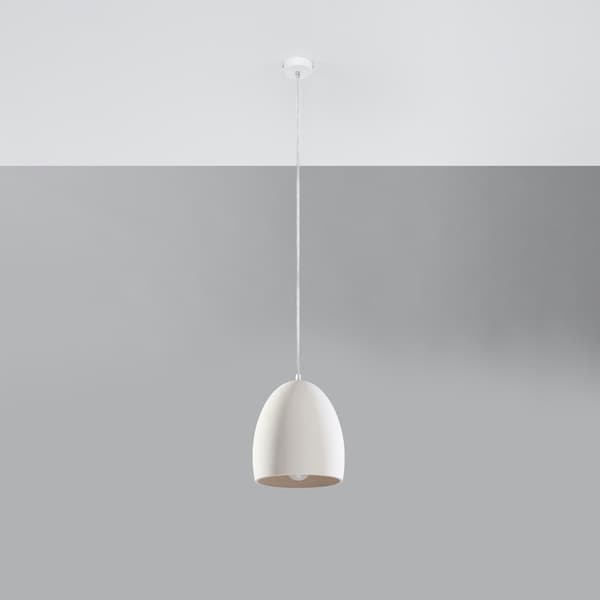 HÄNGLAMPA ANATO 1 E27 VIT LUMILO 08.504.48