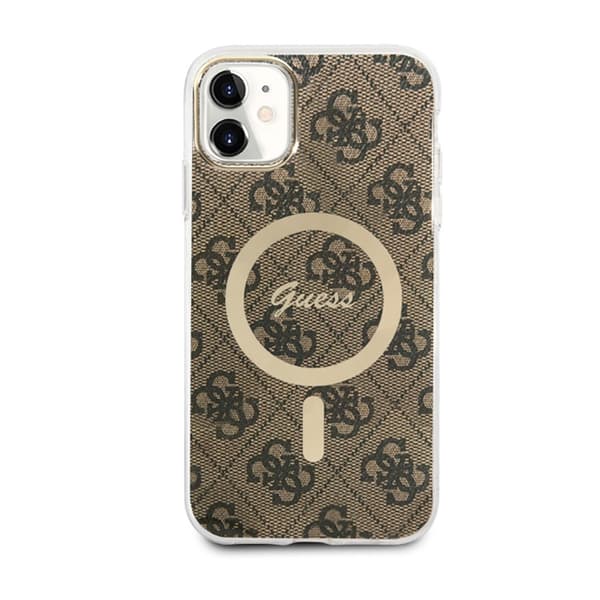 Guess 4G MagSafe - iPhone 11-skal (brunt)