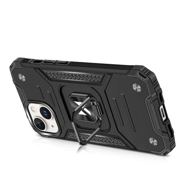 Wozinsky Ring Armor iPhone 15 Plus Etui med Fingerringholder - Rød