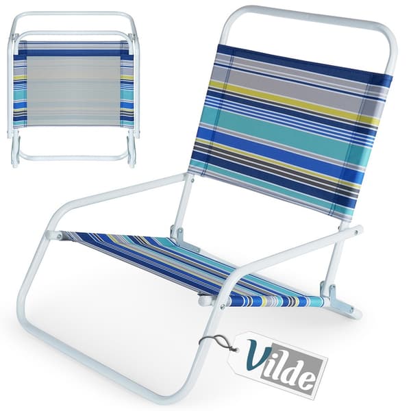 Foldbar strandstol 2 stk.
