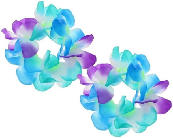 Hawaii-armband Blå Lila 2st.