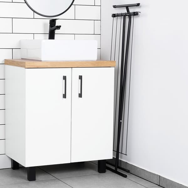 Tørrestativ metal sort foldbar 91x84 cm