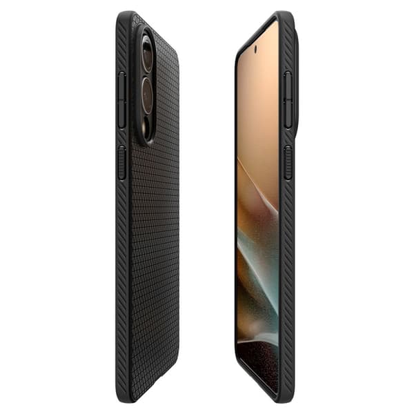 Spigen Liquid Air - Etui til Samsung Galaxy S25 Edge (Mat Sort)