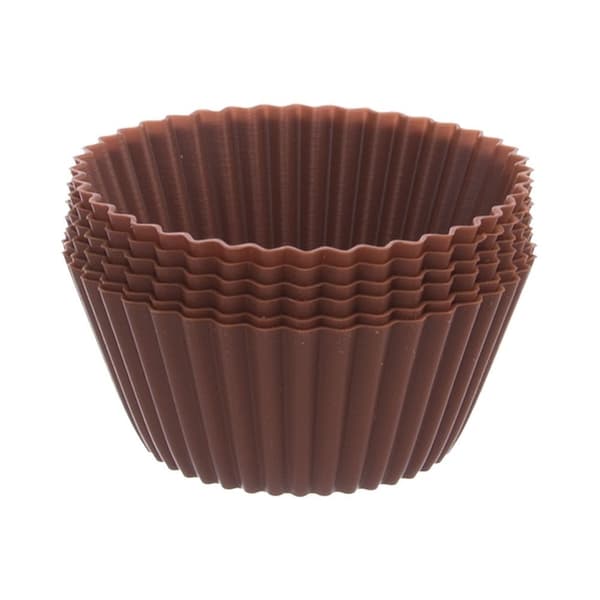 Bruna silikon muffinsformar SILLINIE 5,5 cm 6 st