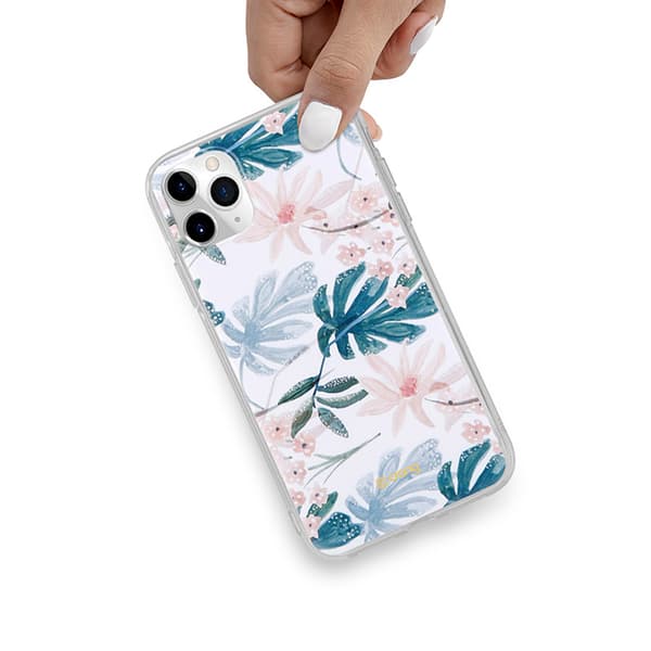 Crong Blomsteretui - iPhone 11 Pro Etui (Mønster 01)