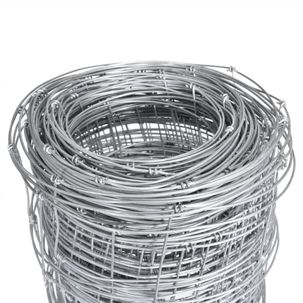 vidaXL Nätstängsel, galvaniserat stål, 50x1,25 m, silver
