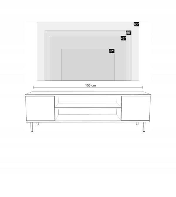 RTV Focus kashmir 155 cm guldfärgade ben