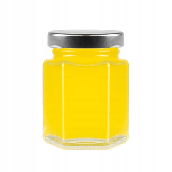 110 ml HEXAGONAL glaskrukke til krydderier og honning