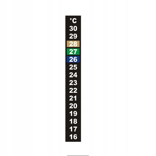 SJÄLVHÄFTANDE FLYTANDE KRISTALLTERMOMETER 16-30C