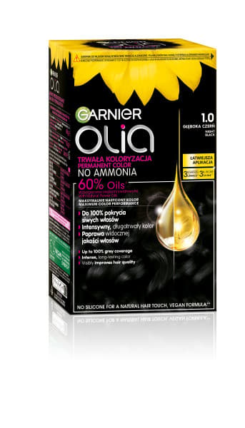 Garnier Olia Pysyvä Väritys Hiusväri 1.0 Syvä Musta