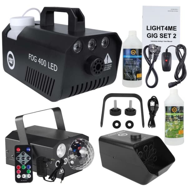 LIGHT4ME GIG SET 2 - 400W LED-rimmaskinset